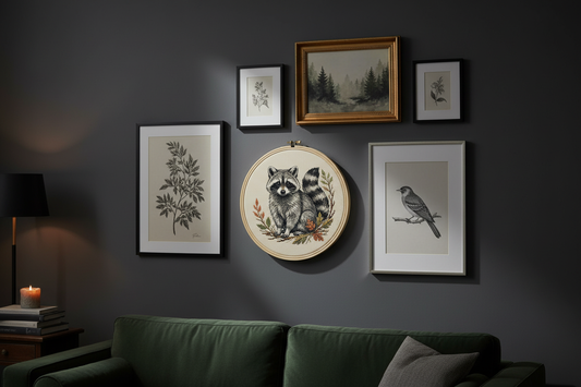 Midnight Mischief Raccoon - Gallery Wall