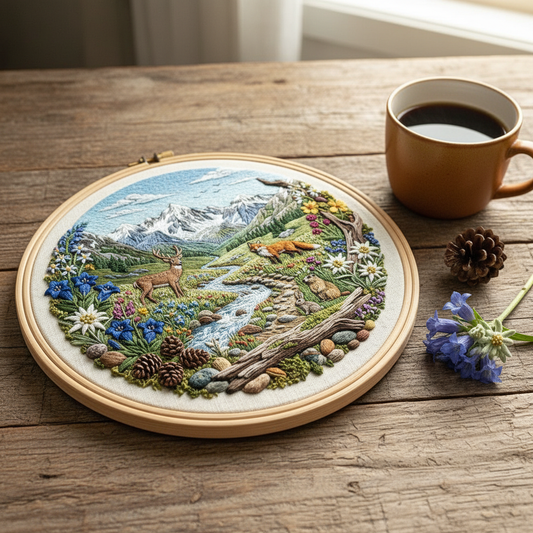 Alpine Hoop - Rustic Table